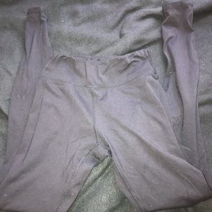 plain black leggings